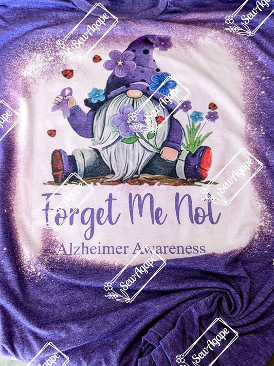 Forget Me Not - Alzheimer Awareness Bleach, Sublimation