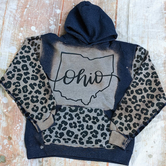 Bleached Ohio Leopard Hoodie