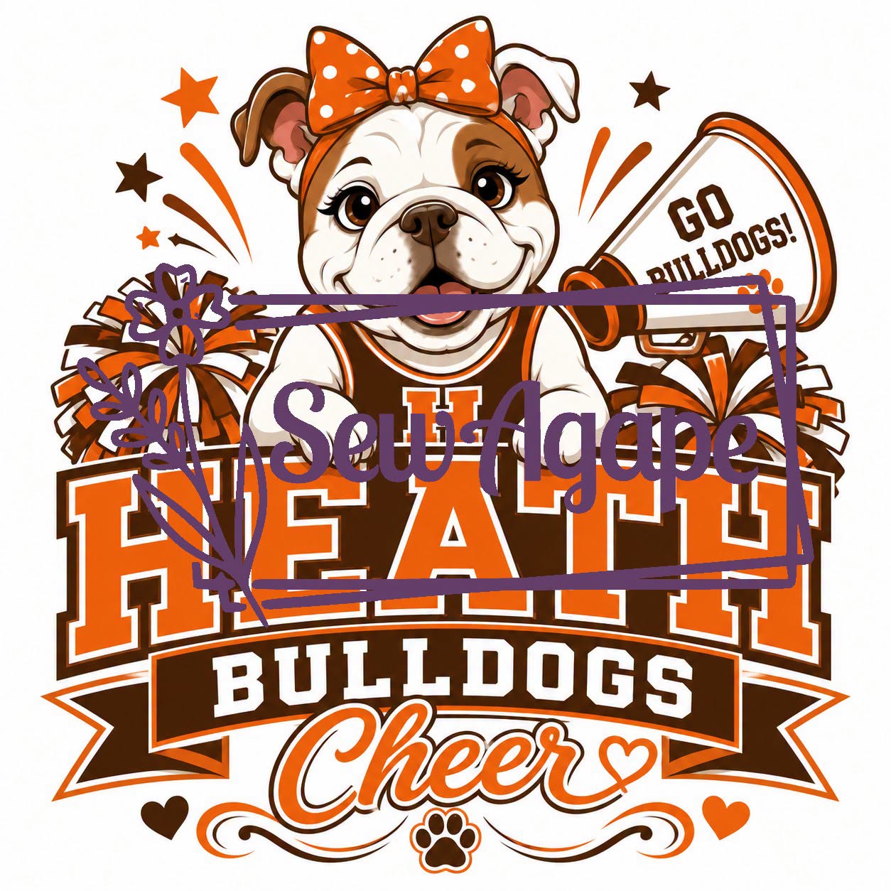 Heath Bulldogs Cheerleading NEW DESIGN