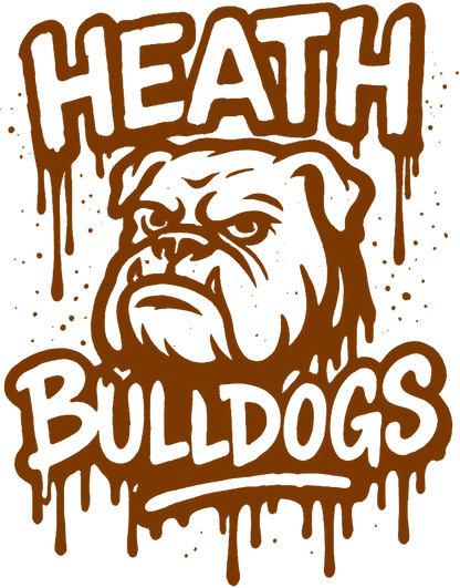 Heath Bulldogs Brown Drip