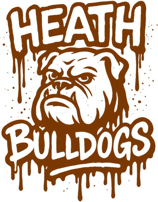 Heath Bulldogs Brown Drip