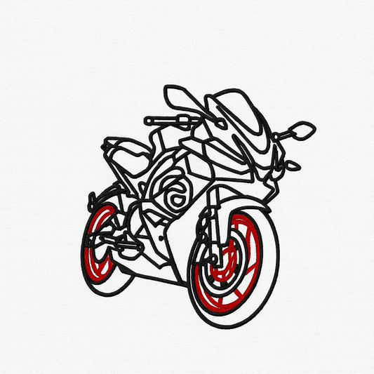 Custom Motorcycle Embroidery Hoodie