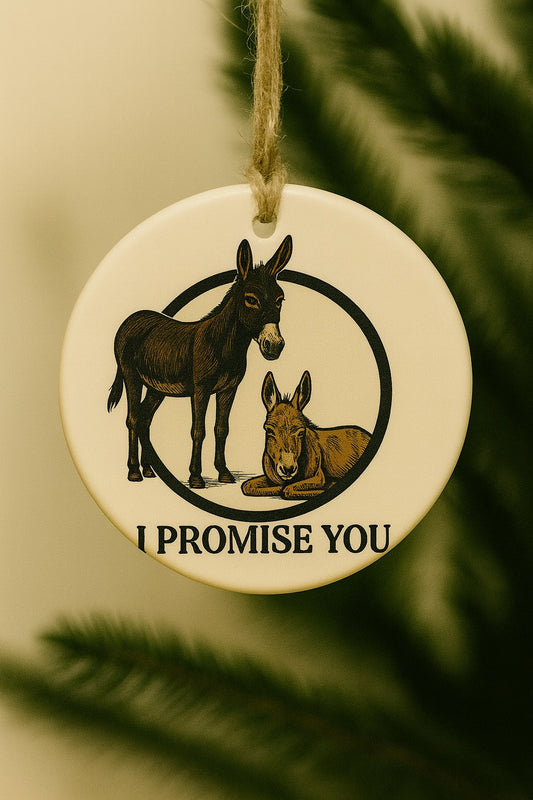 "I PROMISE YOU"- THE DONKEYS- ORNAMENT