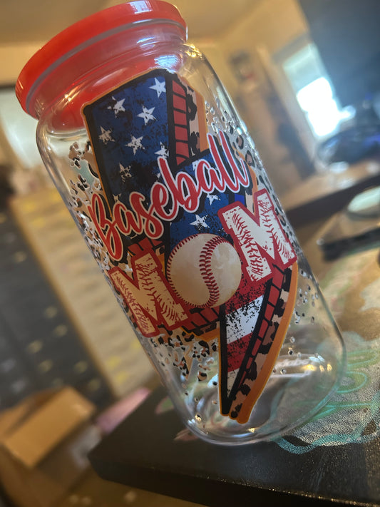 BLACK FRIDAY BASEBALL MOM BULLDOG PLASTIC CUP