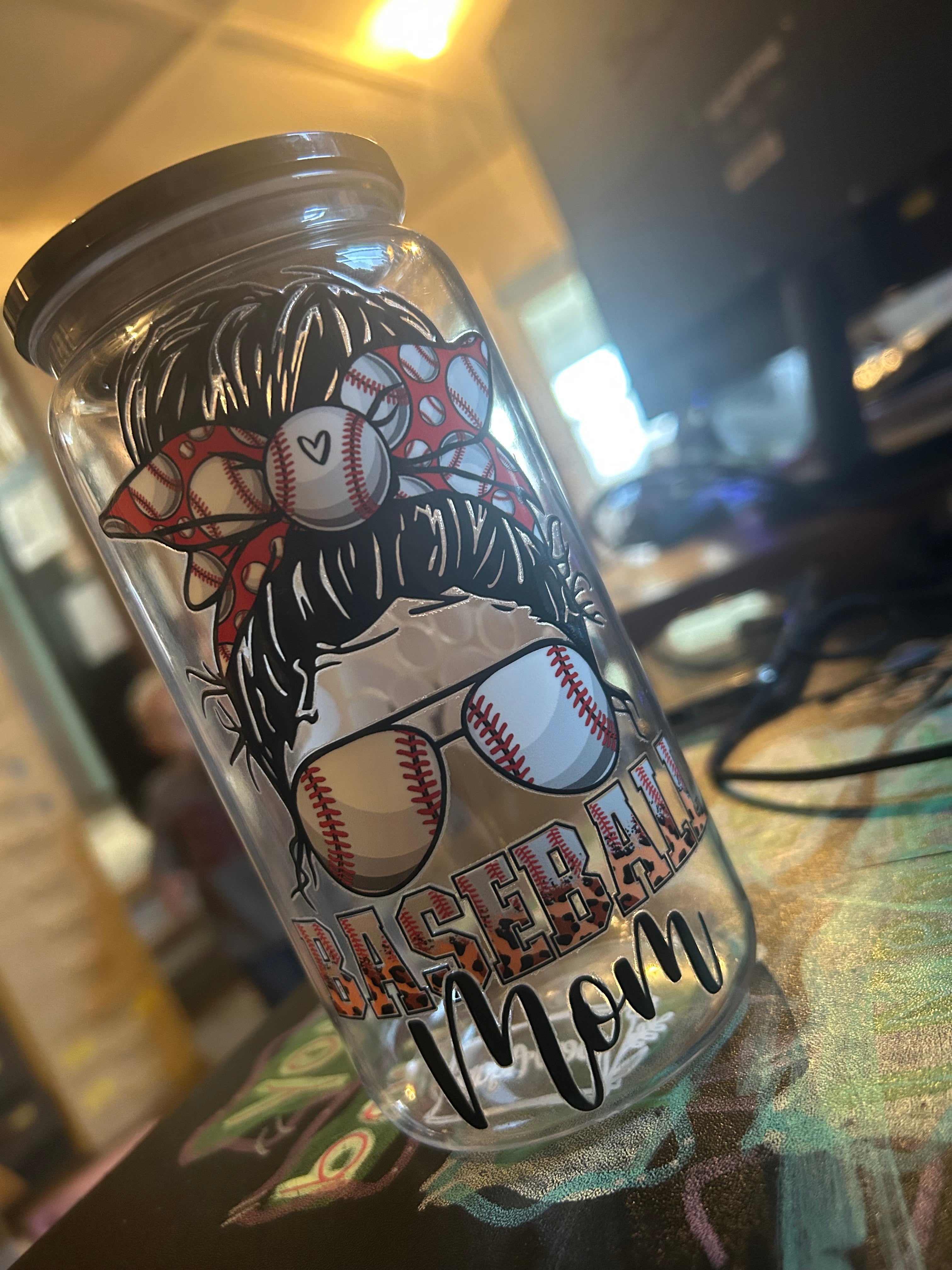 Bulldog Baseball Momma Plastic Cup