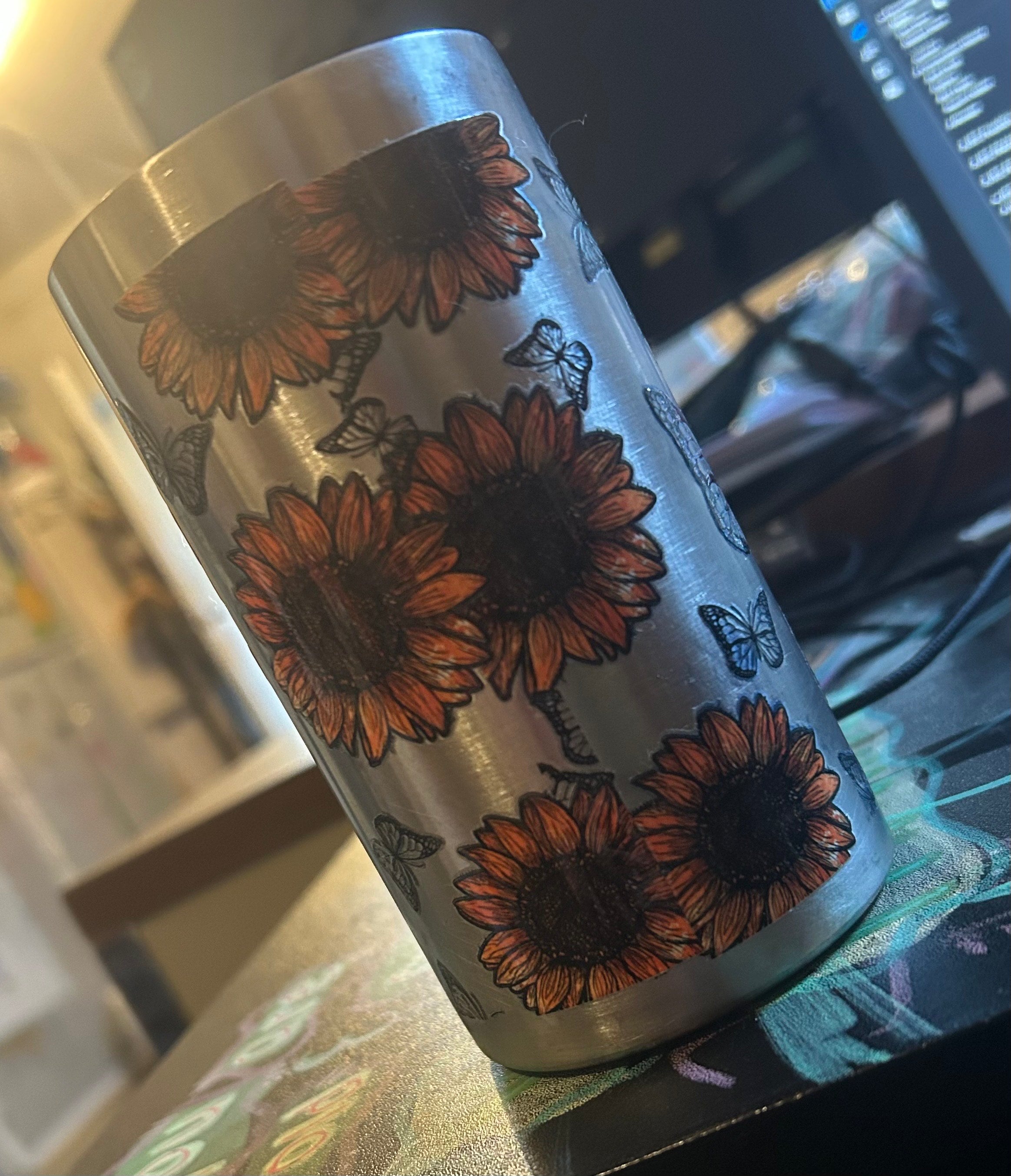 BLACK FRIDAY "BE KIND" SILVER TUMBLER