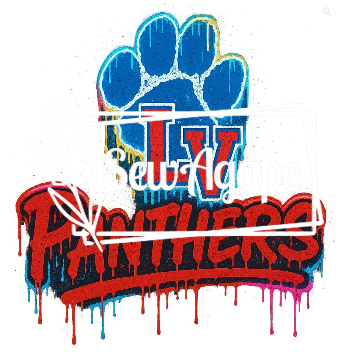 Licking Valley Paw Print T-Shirt (Adult Sizes)