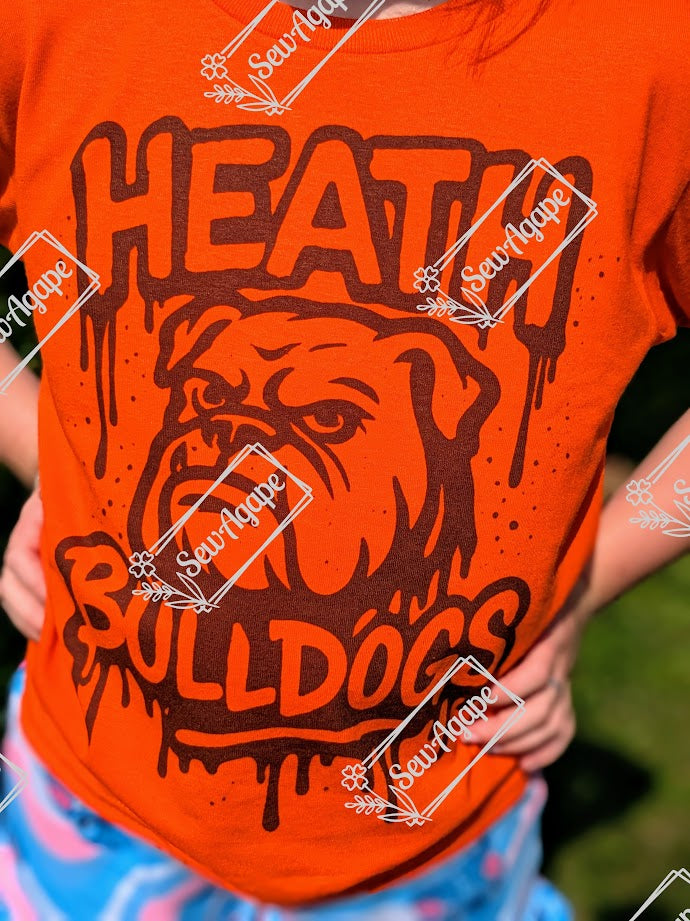 Heath Bulldogs Brown Drip