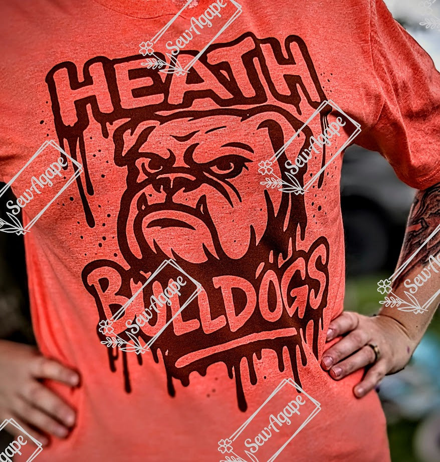 Heath Bulldogs Brown Drip