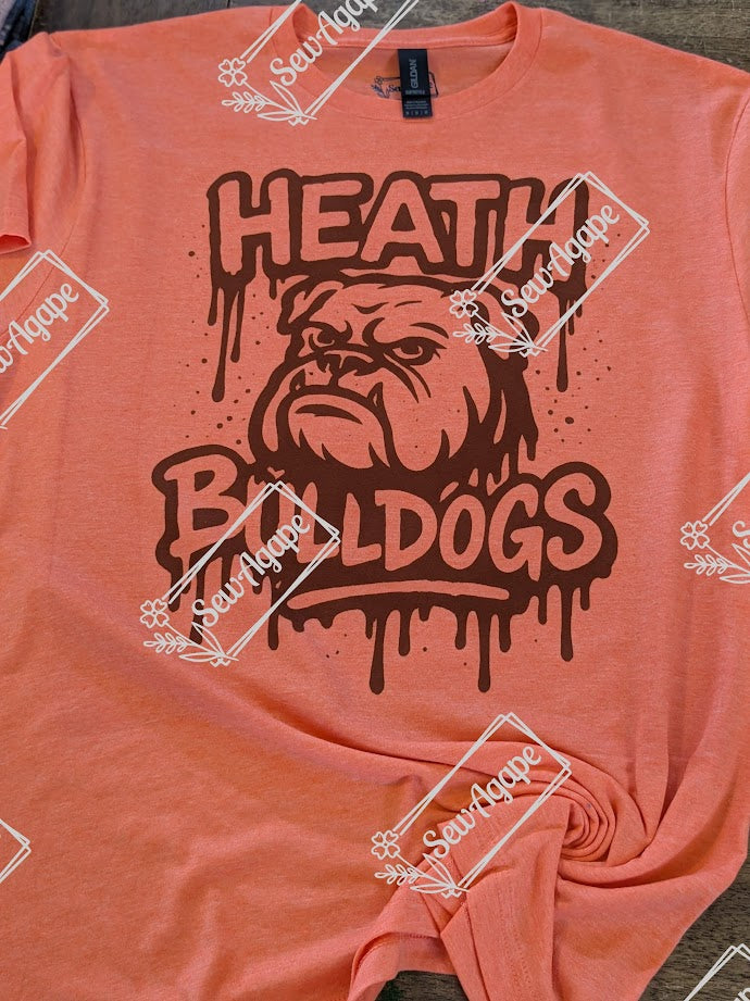 Heath Bulldogs Brown Drip