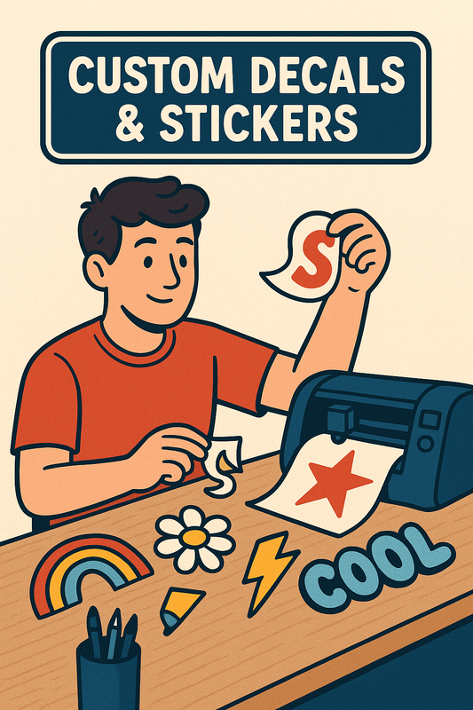 Custom decals and stickers!