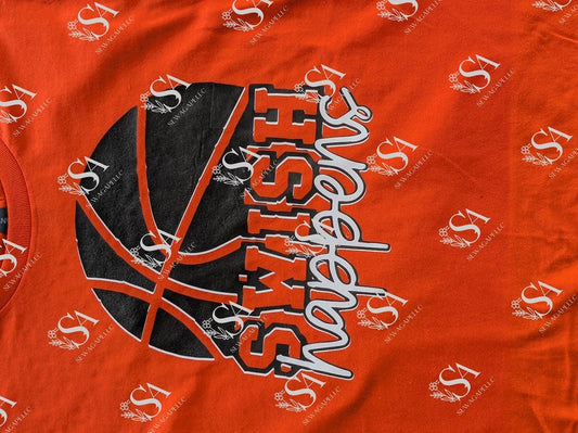 BLACK FRIDAY "SWISH HAPPENS" BASKETBALL T-SHIRT