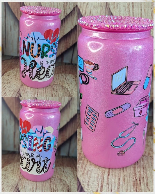 BLACK FRIDAY- PINK NURSE PLASTIC CUP