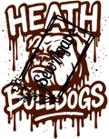Heath Bulldogs Brown Drip
