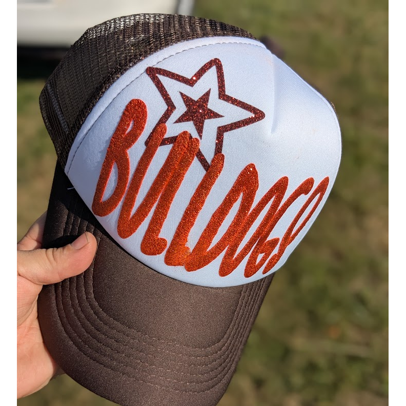 BLACK FRIDAY-Glitter Bulldog Trucker Hat