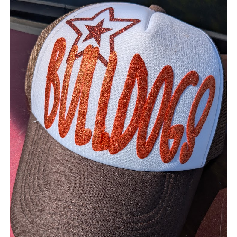 BLACK FRIDAY-Glitter Bulldog Trucker Hat