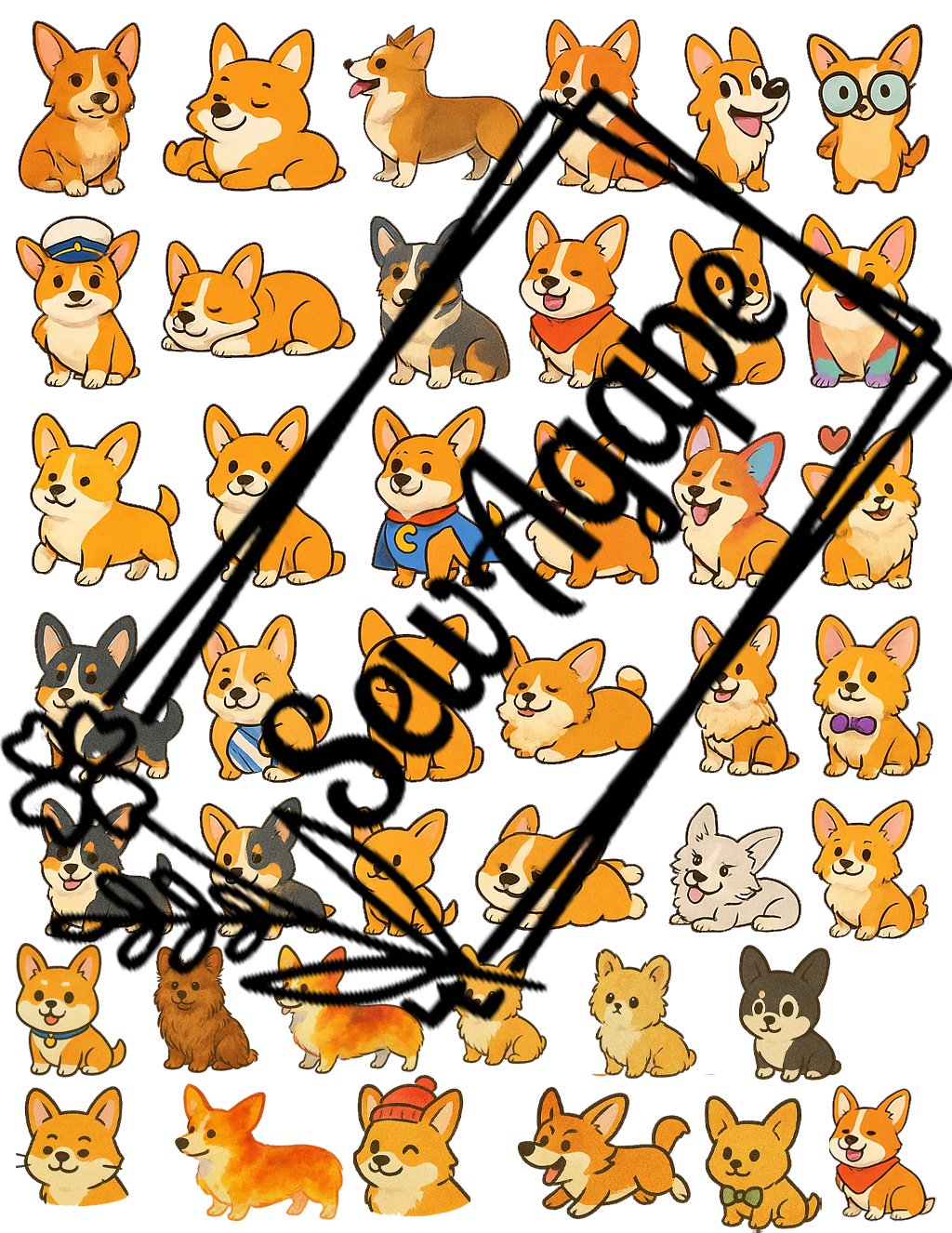 Corgi Sticker Pack