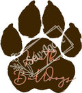 Cursive Heath Bulldogs Paw