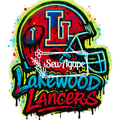 Lakewood lancers football helmet Design