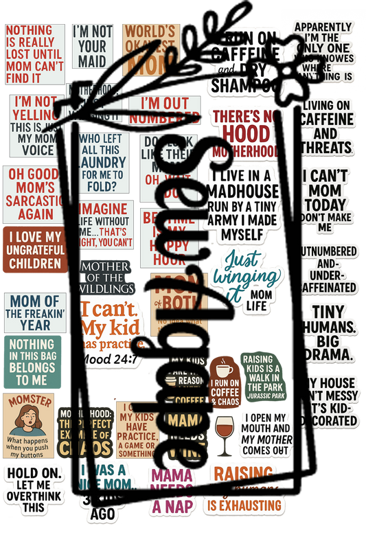 Sarcastic Mom Sticker Pack